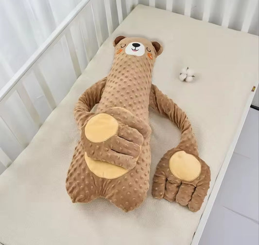 NurtureBear™ – Sensoryczny Miś-Poduszka z Funkcją Kojącego Klepania dla Niemowląt