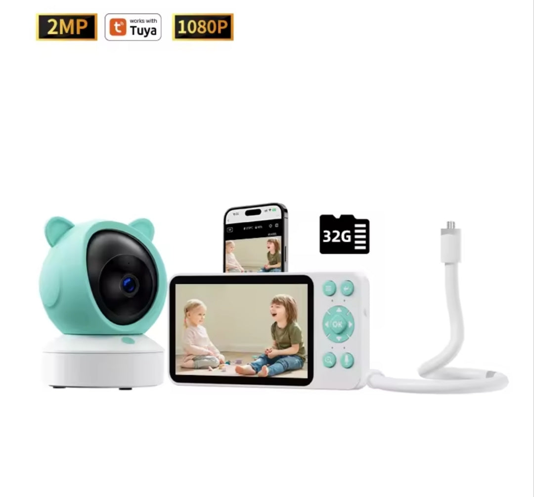 NurtureCam – Inteligentna Niania Elektroniczna z Ekranem HD 👶 kamera bezprzewodowa