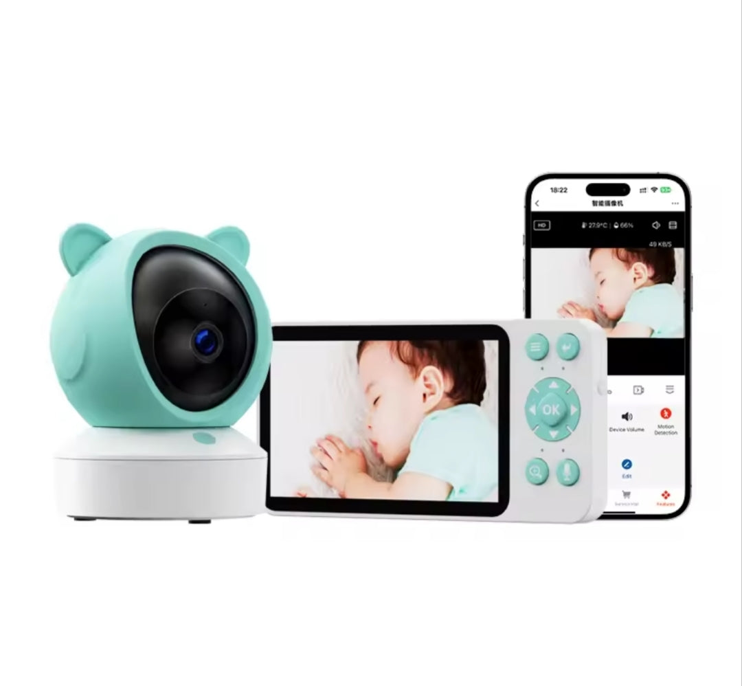 NurtureCam – Inteligentna Niania Elektroniczna z Ekranem HD 👶 kamera bezprzewodowa