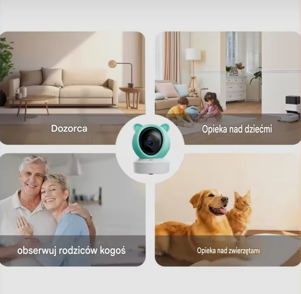 NurtureCam – Inteligentna Niania Elektroniczna z Ekranem HD 👶 kamera bezprzewodowa