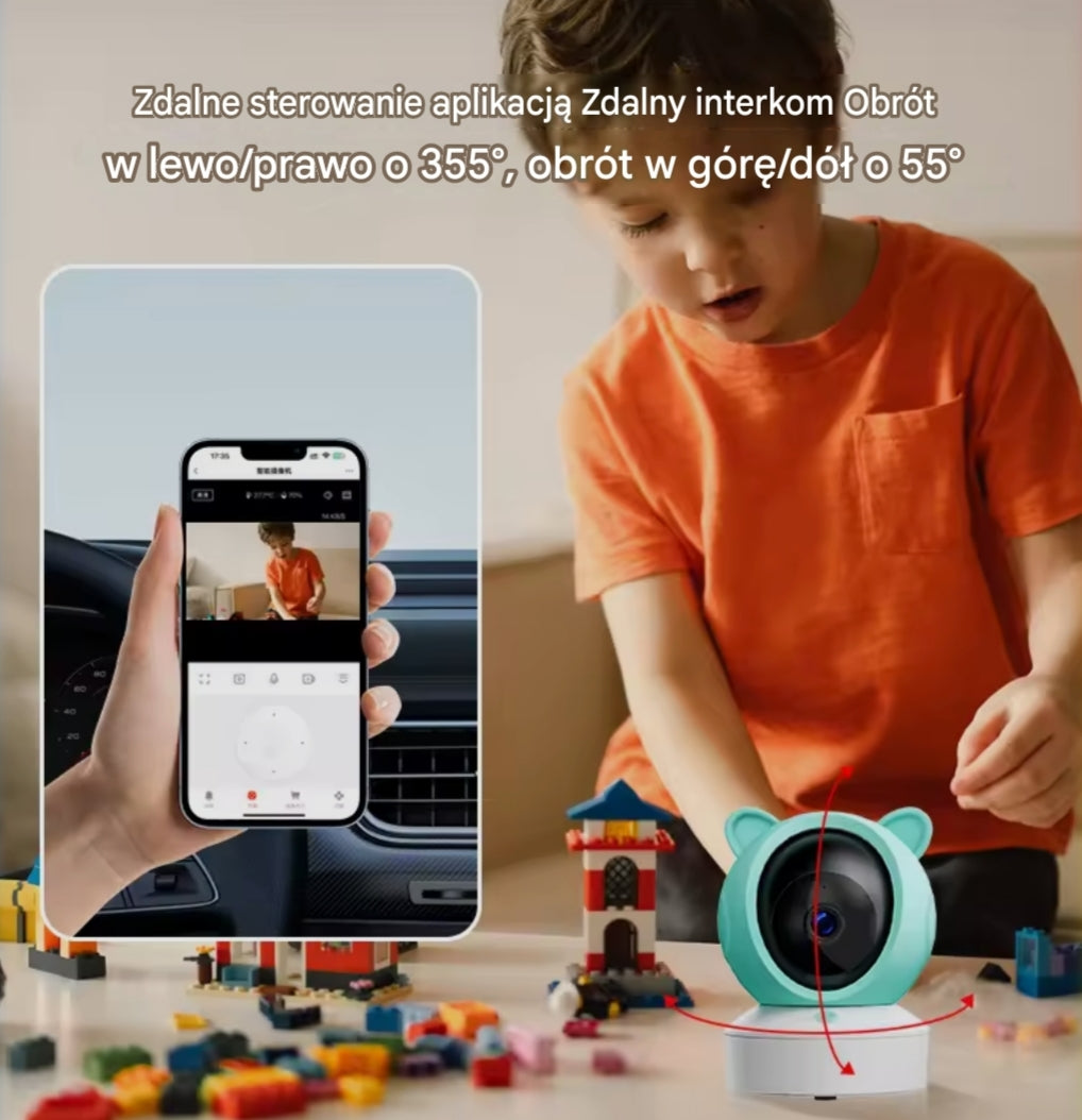 NurtureCam – Inteligentna Niania Elektroniczna z Ekranem HD 👶 kamera bezprzewodowa