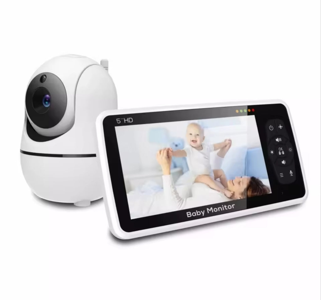 Inteligentna Elektroniczna Niania HD 5" z Kamerą i Temperaturą