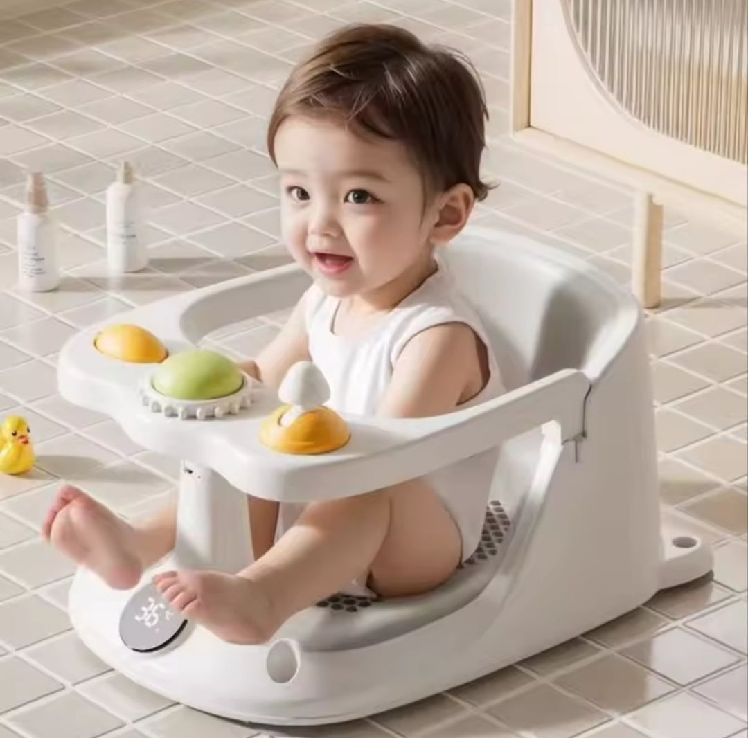 Ergonomiczne Krzesełko Kąpielowe dla Niemowląt z Przyssawkami Premium
