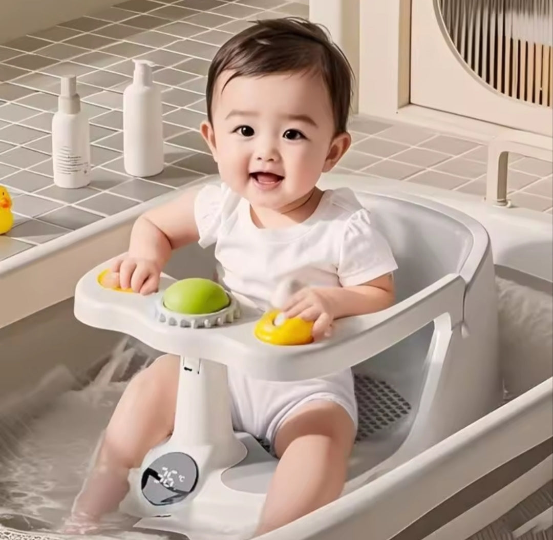Ergonomiczne Krzesełko Kąpielowe dla Niemowląt z Przyssawkami Premium