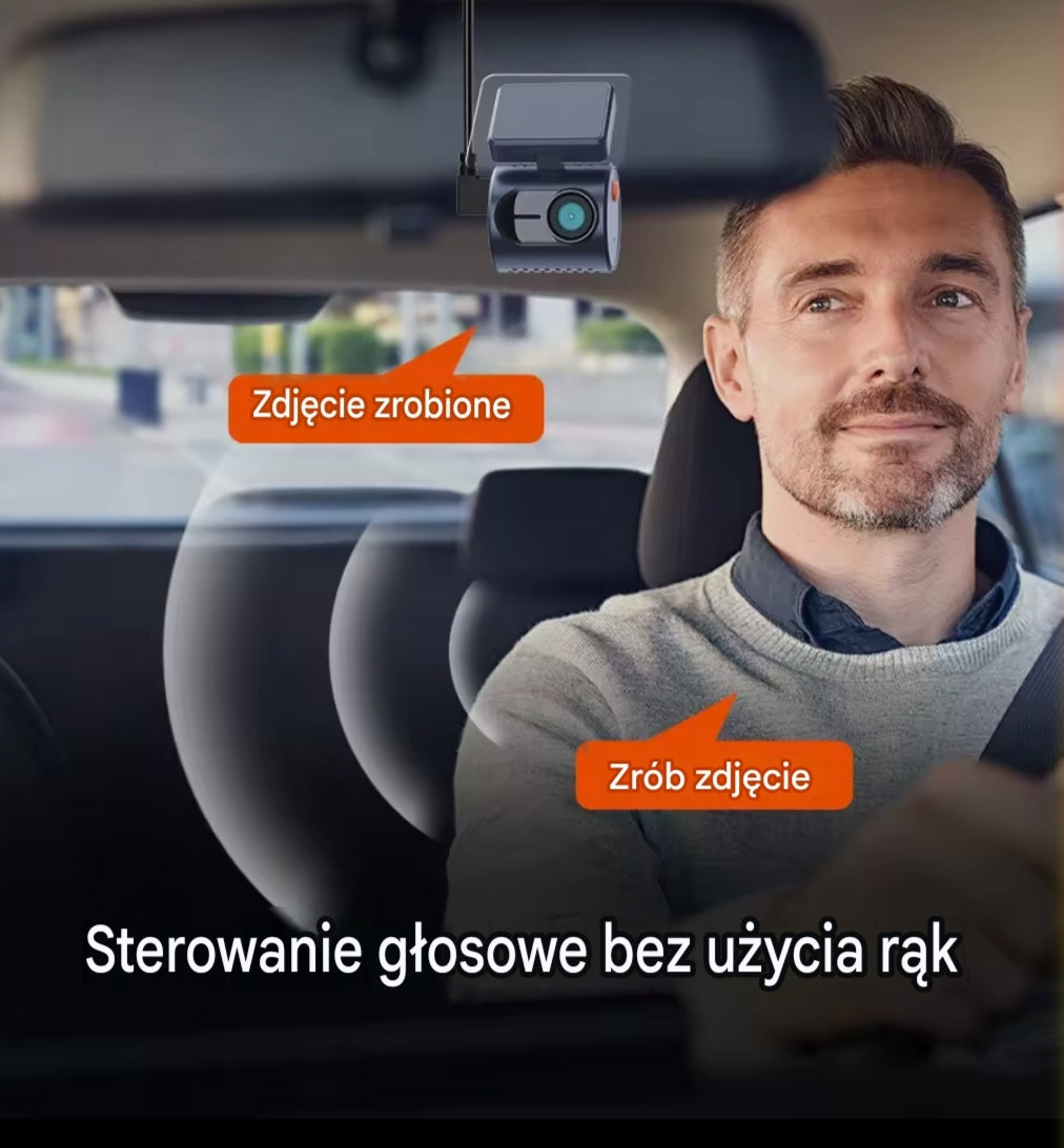 Mini Wideorejestrator Samochodowy KAWA Mini 3 Pro 2K | Sterowanie Głosowe & Tryb Parkingowy 24/7