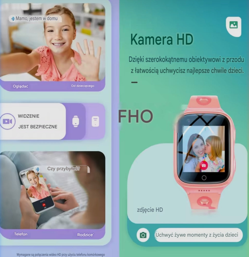 Wodoodporny Smartwatch Dziecięcy 4G z Lokalizatorem GPS, WiFi i SOS | NurtureWatch