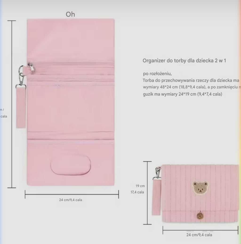 Wielofunkcyjny Organizer Wiszący dla Niemowląt | Torba Podróżna NurtureBag