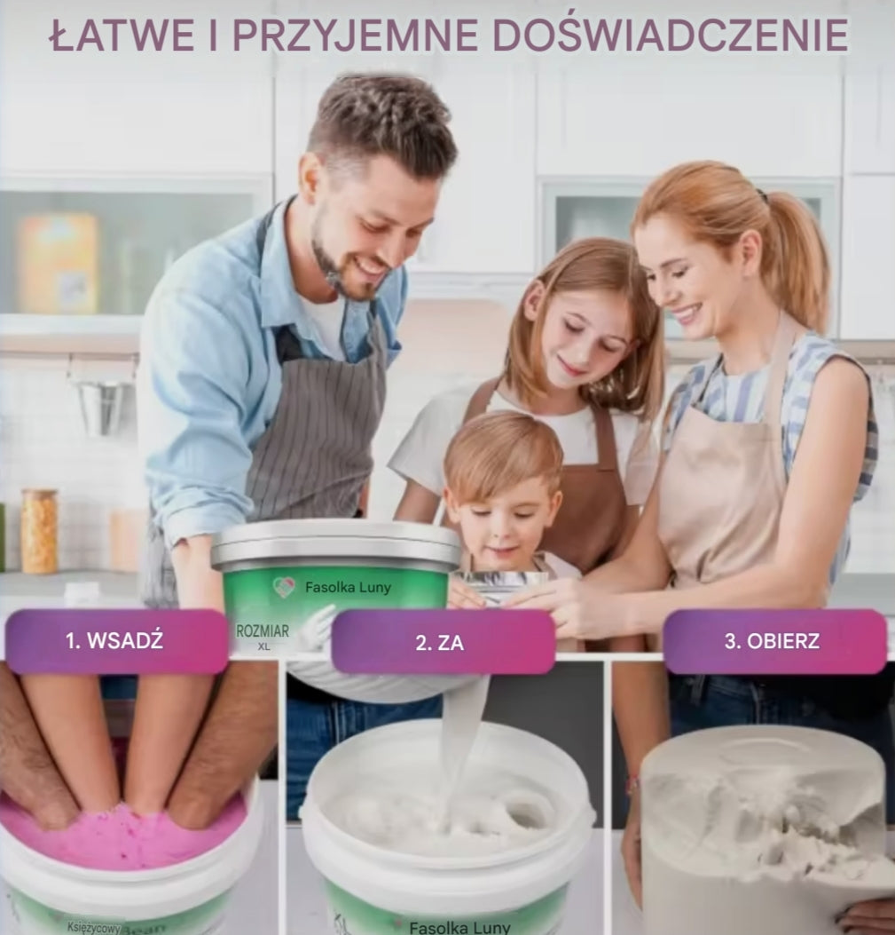 Zestaw Pamiątkowy 3D do Odlewania Odcisków Stópek i Dłoni Niemowląt | Pamiątka DIY