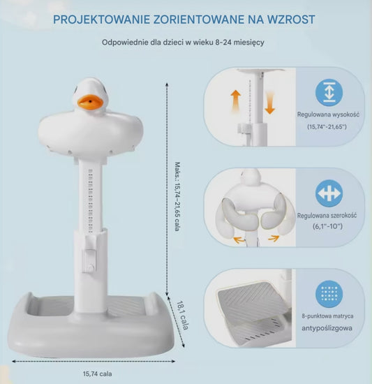 Regulowane Krzesełko do Kąpieli dla Niemowląt z Podparciem | NurtureBath Duck