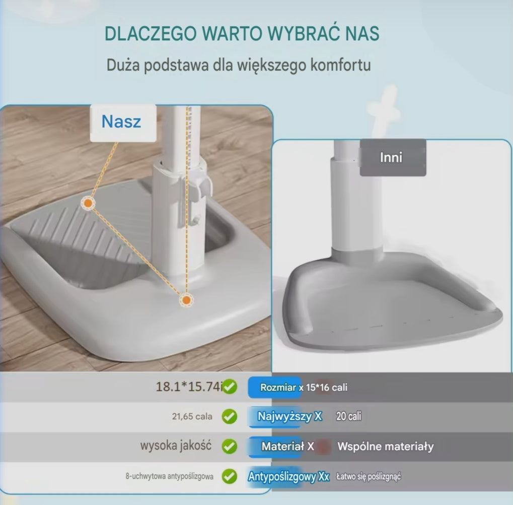 Regulowane Krzesełko do Kąpieli dla Niemowląt z Podparciem | NurtureBath Duck