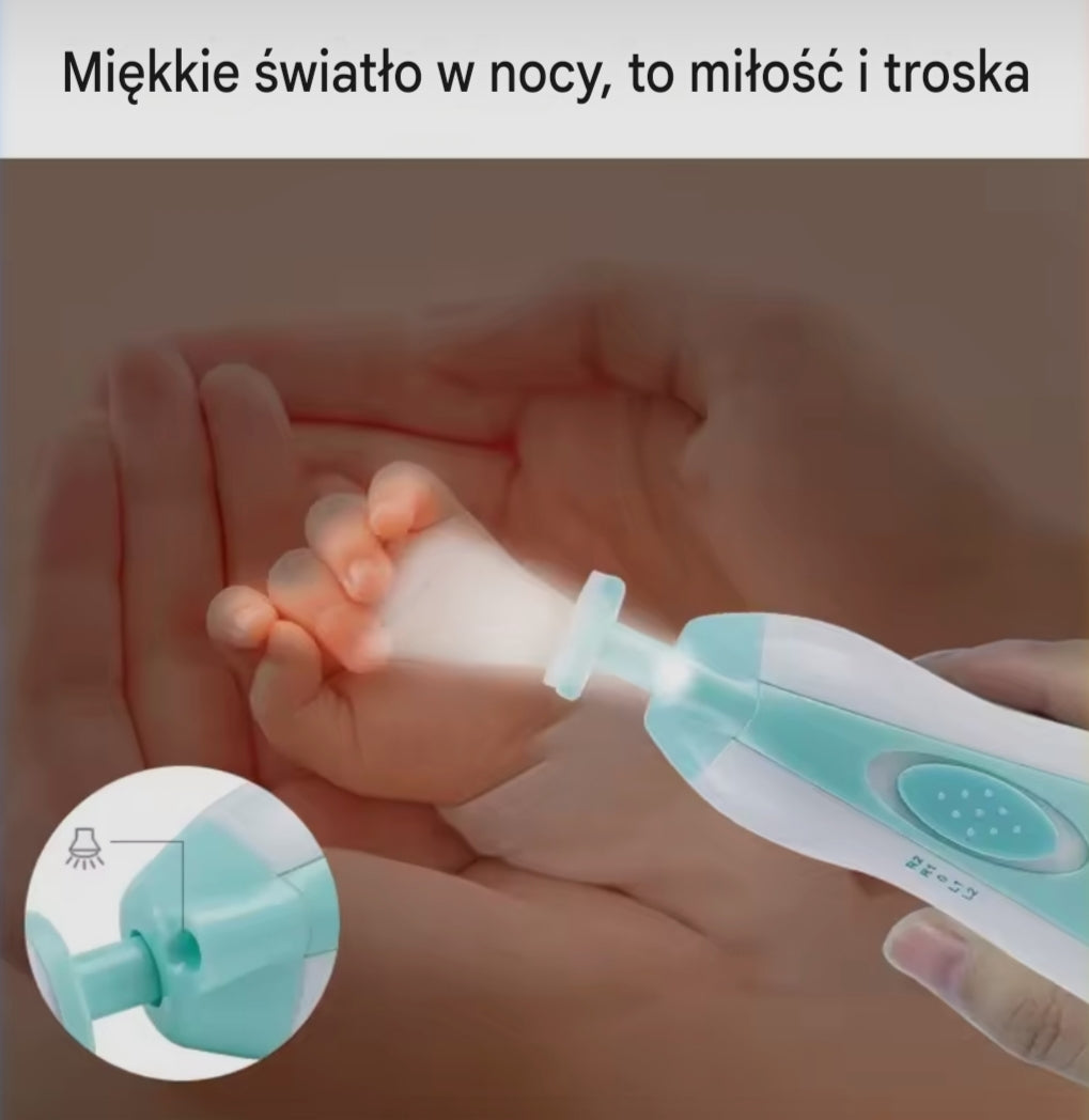 Bezpieczny Elektryczny Pilnik do Paznokci dla Niemowląt | NurtureTrim